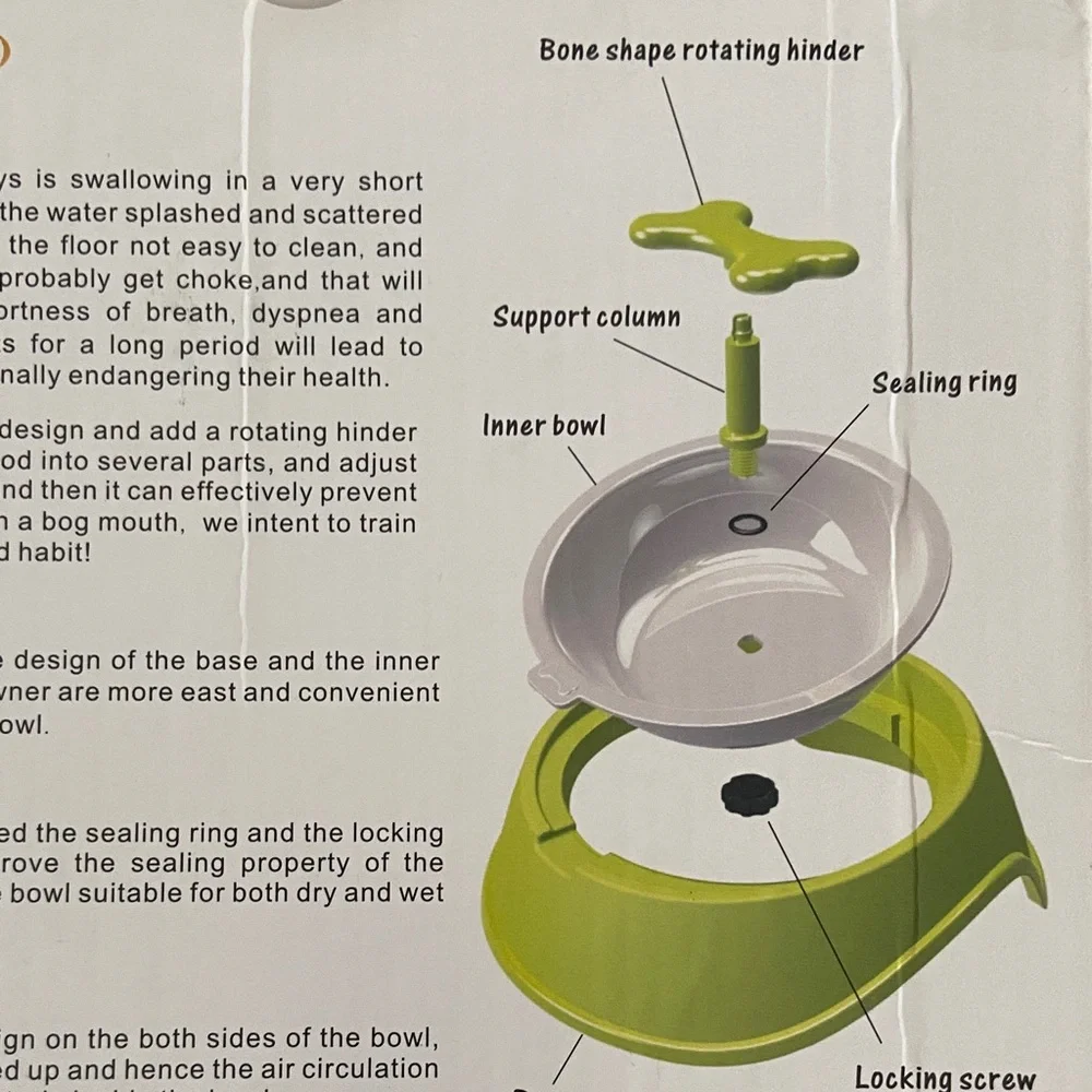 Violet Dog Feeding Bowl